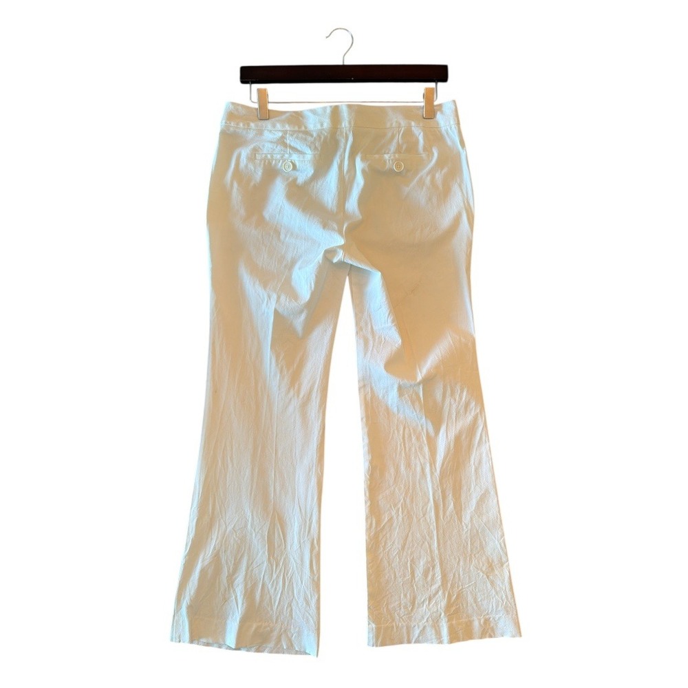 VTG Y2K Victoria's Secret Body‎ by Victoria The Kate Fit White Wide Leg Pants 8 - Picture 3 of 7
